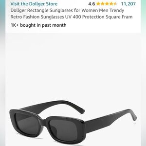 *FREE W/ PURCHASE* NWOT Dollger Rectangle Sunglasses UV 400 amazon